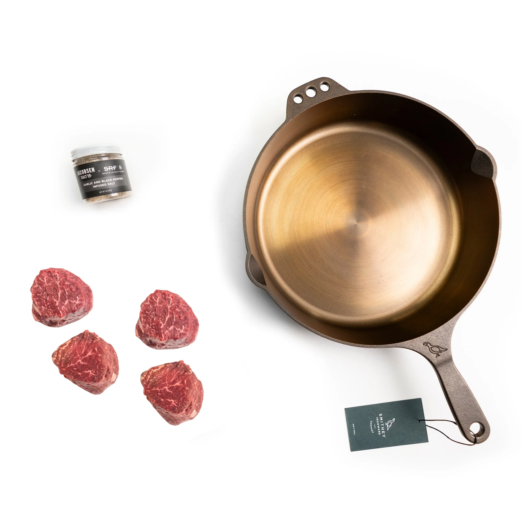 Cast Iron Skillet & Filet Mignon Gift Box
