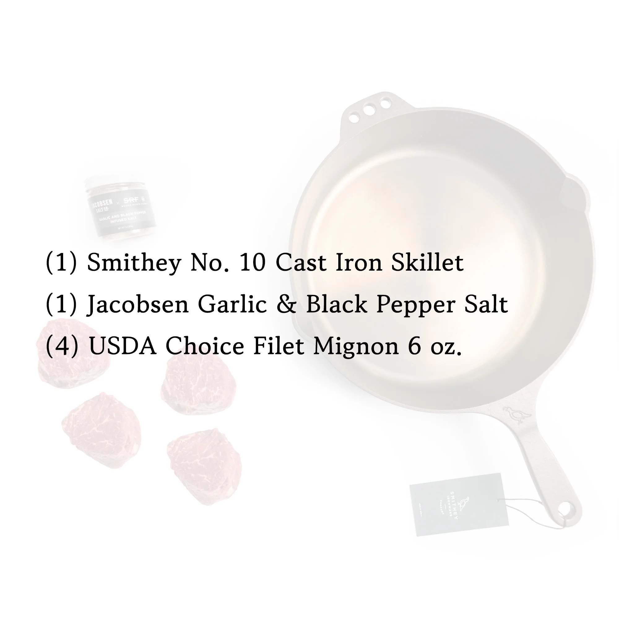 Cast Iron Skillet & Filet Mignon Gift Box - Image 2